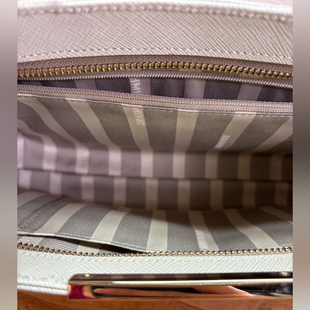 Brahmin Mod Claire Clutch Moonlight Metallic Palm Embossed Leather - Picture 6 of 16